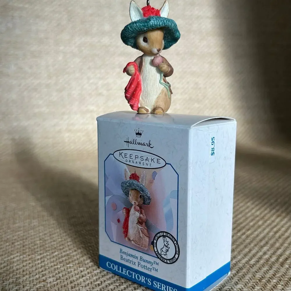 Hallmark Benjamin Bunny Beatrix Potter Ornament w Box